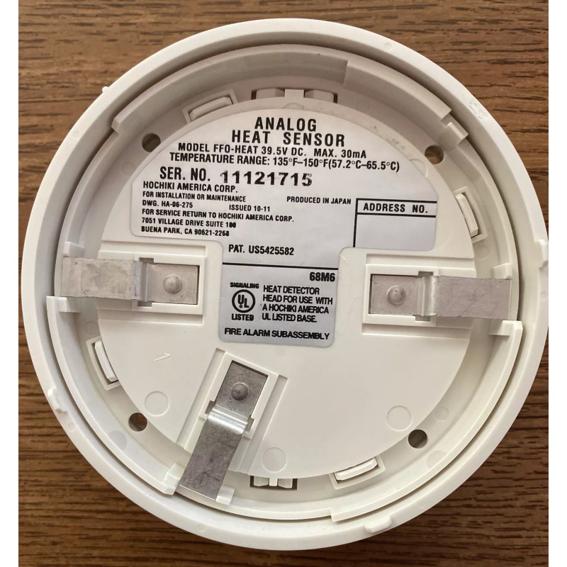 HOCHIKI FFO-HEAT Analog Heat Sensor 135•F, Fire Alarm