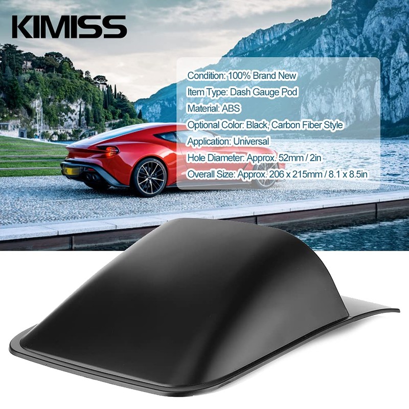 KIMISS 2 in dual gauge dash pod, dash gauge pod,