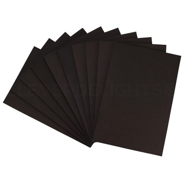 CleverDelights 8 x 12 Inch Black Foam Sheets - 10