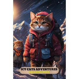  Cute Cats Coloring Book Funny: Icy Cats Adventure