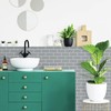 RoomMates TIL4573FLT StickTiles Gray Subway Peel and Stick Tile Backsplash