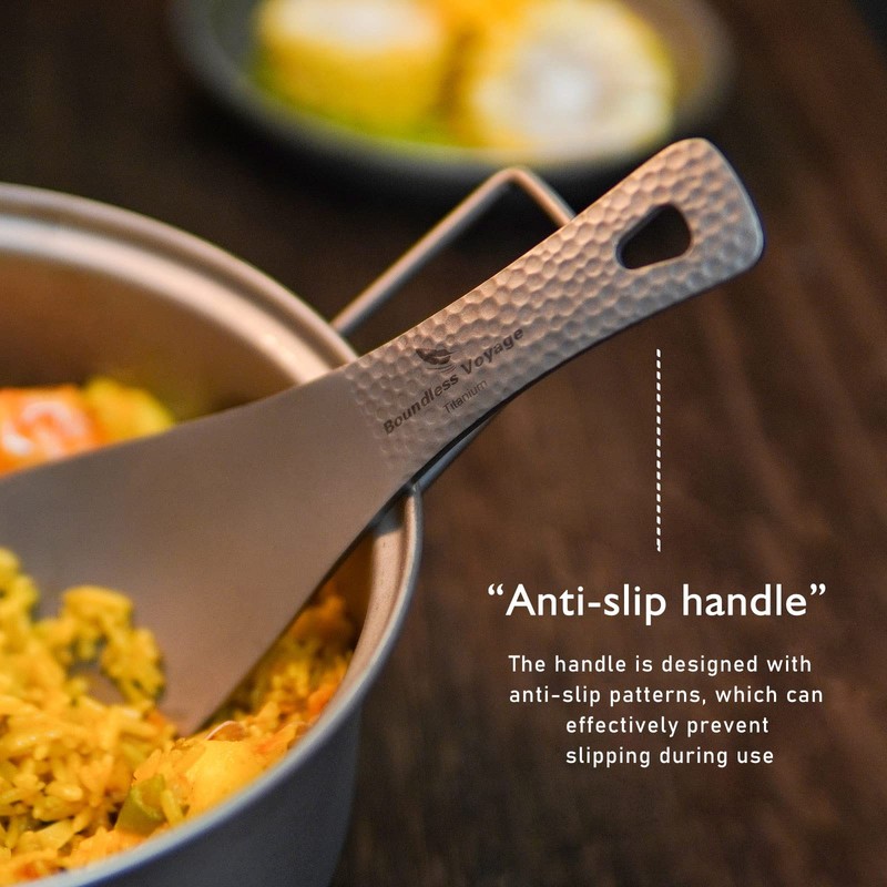 Boundless Voyage Titanium Rice Spoon Serving Spoon Kitchen Utensils Rice