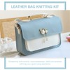 Knitting Kit DIY Leather Handbag Making Kit Pu Leather Craft