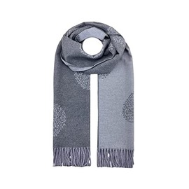 Finecy in NEW Women Ladies Winter Warmer Mulberry Tree Thick Soft Cashmere Touch Tassel Scarf Wrap Grey