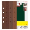 Bosch 2607019499, 25 Sanding Sheet Set for Orbital Sanders, 60-240 Grit, 93x230mm, Red
