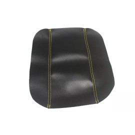 Kar Designers Fit 04-08 Mazda RX-8 Synthetic Leather REAR Center Console Cover w/Yellow Stitch