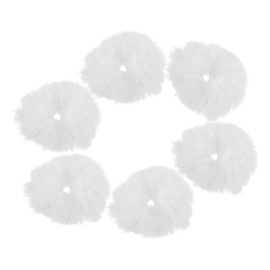 SAFIGLE 10Pcs Furry Hair Ties for Women Cute Decorative Hair Scrunchies Elastic Ponytail Holders Soft and Comfortable Hair Accessories for Daily Wear Parties and Special Occasions