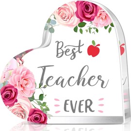 prinfantasy 70th Birthday Gifts for Women Acrylic Plaque Teacher Gifts for Women Men Crystal Engraved Gifts for Teacher Leaving Going Away Retirement Appreciation Gifts for Teacher Coworker GBGY0227