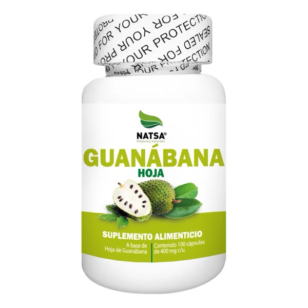 Guanabana Hoja, 100 Cápsulas, Calidad Premium Sabor Natural