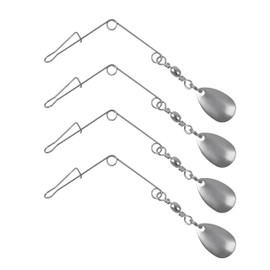 30pcs Fishing Spinnerbait Wire with Colorado Blade Lure Making Supplies Spinner Shaft Bass Fishing Lure Spinnerbait Making Replacement Accessories Barrel Swivels Fishing Lures Accessories