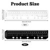 Pack of 4 A5 Ruler Bookmarks 20 cm Black for