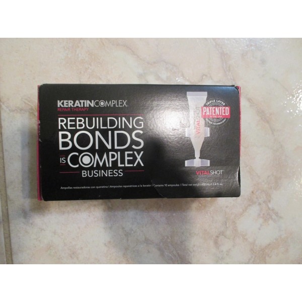Keratin Complex Bond Rebuilder Vitalshot One-Step Treatment 10 Ampules 3.4oz