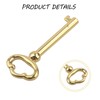 Hollow Barrel Antique Skeleton Keys KY-3 & KY-2AB Bronze for