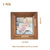 4 x 4 Picture Frame Square Wood Distressed Simple Striped