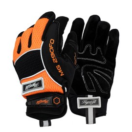 Glove Station Winter Work Gloves for Men and Women – Thermal Freezer Gloves, Suede Leather, Heavy-Duty Protection for Mechanics & Gardening, Orange, XXL