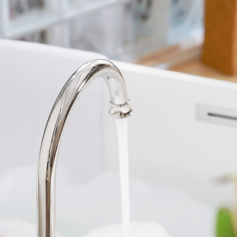 PARLOS High Arc 2-Handle Widespread Roman Tub Faucet with Valve