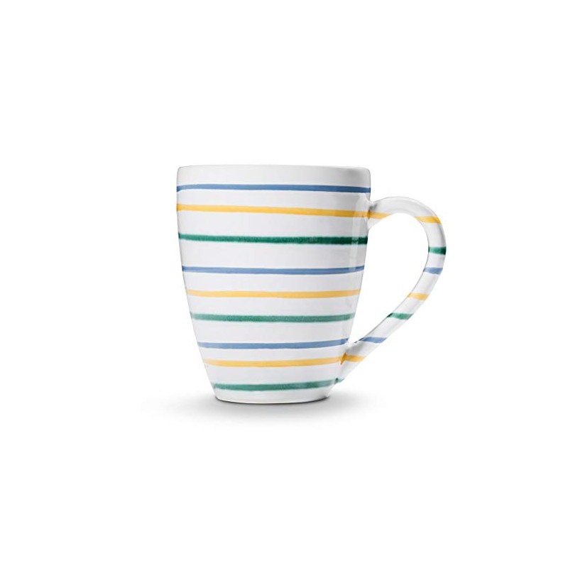 GMUNDNER KERAMIK Breakfast Cup Max Capacity: 0.3 Litres Colourful Flamed