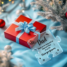 Linkax Gifts for Dad, Dad Birthday Gifts from Daughter Son Kids, Acrylic Home Christmas Decorations for Bedroom Living Room, Christmas Gifts for Dad Grandad Christmas Stocking Fillers Advent Calendar