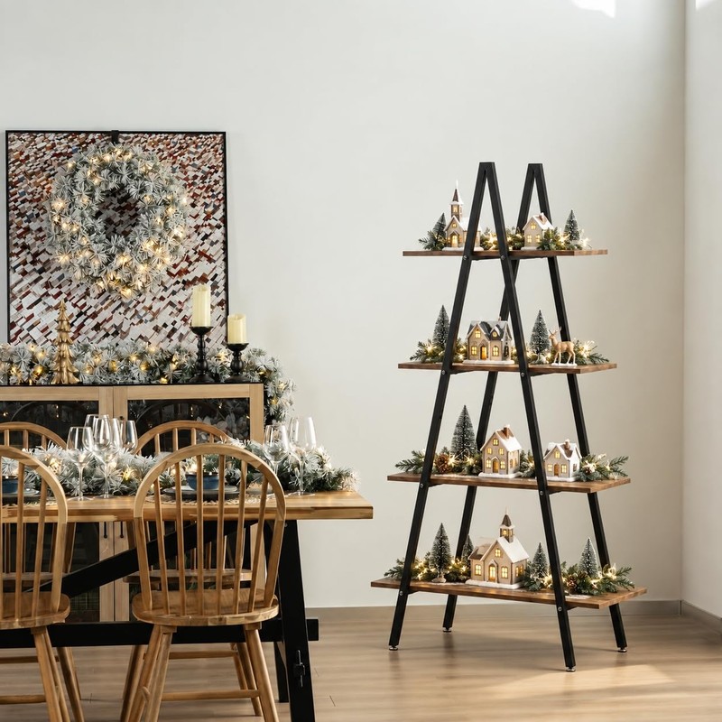 5.5 ft Christmas Village Display Stand, Christmas Village Stand