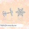 LeCalla 925 Sterling Silver Diamond Stud Earring for Women 0.01