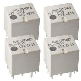 Casalytics Relay EX2-2U1S (Pack of 4), 12VDC 30A 10 Pins Relay - Reliable PC-Board Mount Type Relay