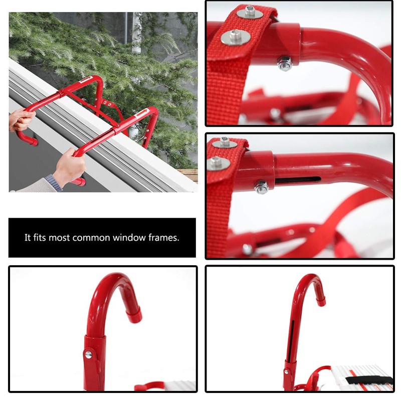 Portable Fire Ladder 2 Story Emergency Escape Ladder 15 Ft