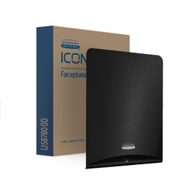 Kimberly-Clark Professional ICON Faceplate (58780), Black Mosaic Design, for Automatic Hard Roll Towel Dispensers (Qty 1)