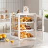 WOWLIVE Bread Box for Kitchen Countertop, Large 3 Layers Bread