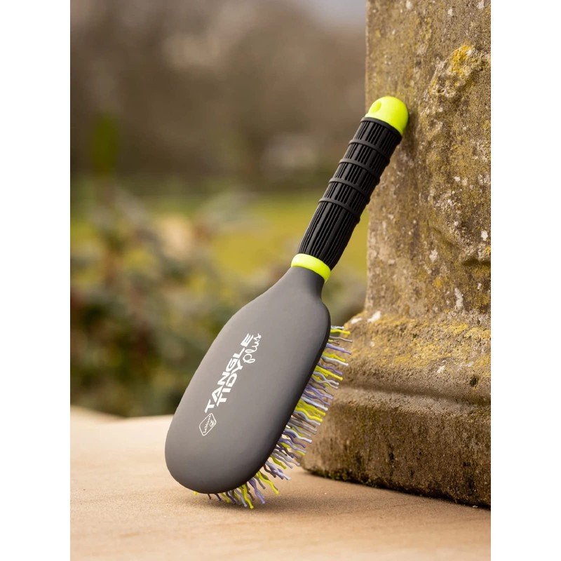 LeMieux Tangle Tidy Plus Horse Grooming Hair Brush in Blue