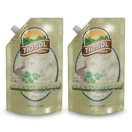 Tio Sol Bites Garlic and Cilantro Sauce - Salsa de Ajo y Cilantro 12 OZ (2 Units)