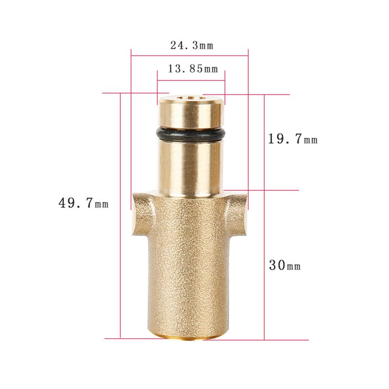 T&F Adapter and Pressure Washer Copper Foam Cannon Bottle Connector