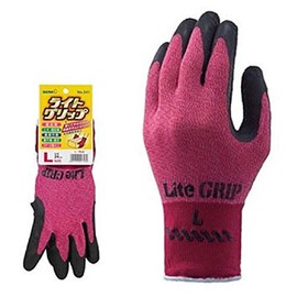 Showa Gloves Light Grip No.341 Set of 10 (M, Red)