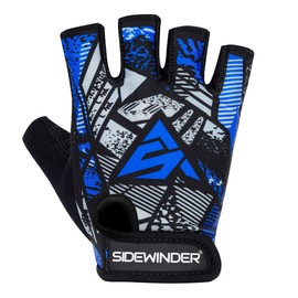 Sidewinder Workout Weight lifting Gloves Breathable Workout Gloves for Men and Women Anti Slip Padded Shock-Absorbing Extra Grip Palm Protection Half Finger Exercise Gloves for Cycling Gym Training