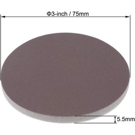 MACHSWON 3 Inch Hook and Loop Sanding Pad Wet/Dry Sanding Sponge for Car Wood Drywall Metal Brown Corundum 2000 Grit Pack of 30