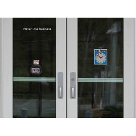 Marketing Holders Outdoor Business Card Holder with Lid Take a Card Sticker and Adhesive Holds 3.5" x 2" Cards for Offices Trucks and Vehicles Black Plastic On The Go Advertising