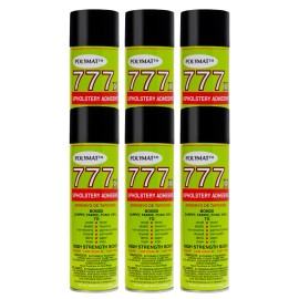 Polymat (6) Polymat 777 FAST TACK FABRIC LINER SPEAKER BOX CARPET UPHOLSTERY SPRAY GLUE
