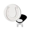 NAVIKA Silver Horseshoe Golf Ball Marker with Austrian Crystals |
