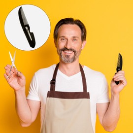 CustomyLife 2pcs Folding Mustache Comb for Men Portable Pocket Moustache Comb Plastic Fine Teeth Beard Straightener Grooming Styling Hair for Men Boys Fathers