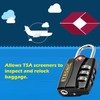 ETRONIC T6 TSA-Approved Lock TSA Open Alert Indicator Resettable Combination