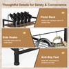 Indoor Gun Racks, Floor Standing Rifle Rack with Pistol Holder