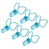 100pcs Binder Clips Cute Cartoon Peach Shape Metal Hollow Tail