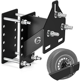 GADFISH Spare Tire Carrier Mount, 3-Nuts Design Trailer Bracket Heavy Duty Holder, Fits 4 & 5 & 6 Lugs Trailer Wheels on 4", 4.5'', 4.75'', 5'', 5.5''and 6''Bolt Patterns, Holds up to 150 Lbs