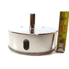 Drilax 3 3/4 inch Diamond Tile Hole Saw Dustless Fast Drilling Ceramic Porcelain Tile Glass Marble Granite Quartz 3-3/4 (3.75)