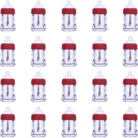 VICASKY Tubo de Bálsamo de Brillo Labial Rosa, Plástico Reutilizable E, 20 Piezas, Adecuado para Muestras de Tinte de Labios y Bálsamo