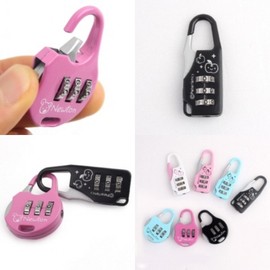 Stylish Dial Combination Padlock for Lockers Locker Key Round 3ea