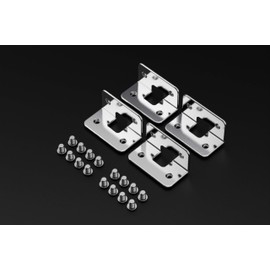 GuineaLoft™ L4 Bracket Set - 4-Hole L-Shaped Bracket Set w/ 4 Brackets and 16 Screws - Guinea Loft Exclusive