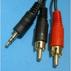World of Data 2m AudioPro 3.5mm Audio Jack to Twin