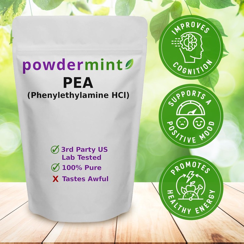 powdermint Beta Phenylethylamine HCl (Pea) Powder - Mood, Energy (125