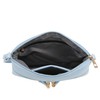 DELUXITY Lightweight Medium Crossbody Bag with Tassel (Light Blue)