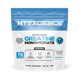 MYOXCIENCE Micronized Creavitalis Creatine | The World’s Purest Micronized Form of Creatine Monohydrate | Supports Muscle Performance, Lean Body Mass, & Cognition | 75 Servings